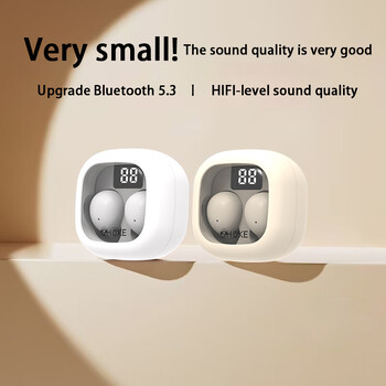 Слушалки Bluetooth 5.3 True Wireless In-Ear Earphones Mini In Ear Noise Canceling Invisible Sleeping HiFi качество на звука