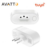 AVATTO Tuya Brazil Socket WiFi/Zigbee 16A/20A Έξυπνο βύσμα Έξοδοι οθόνης τροφοδοσίας Ο φωνητικός έλεγχος λειτουργεί με την Alexa Google Home