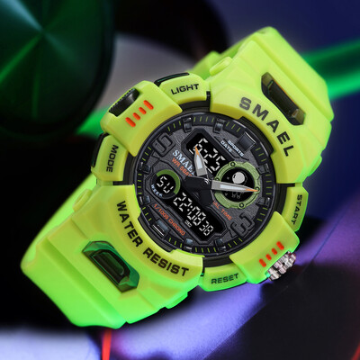 SMAEL keskmise suurusega digitaalne käekell naiste noorte elujõulisuse multifunktsionaalne spordielektrooniline ja kvartskäekell koolitüdrukute stopper