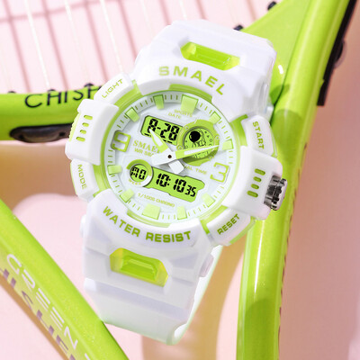 SMAEL keskmise suurusega digitaalne käekell naiste noorte elujõulisuse multifunktsionaalne spordielektrooniline ja kvartskäekell koolitüdrukute stopper