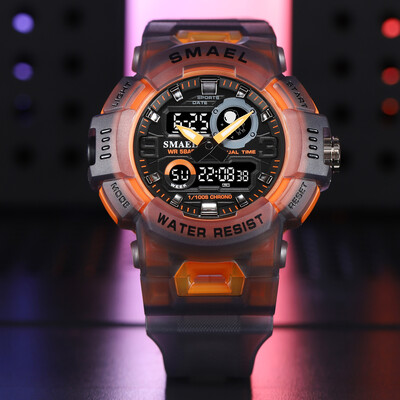 SMAEL keskmise suurusega digitaalne käekell naiste noorte elujõulisuse multifunktsionaalne spordielektrooniline ja kvartskäekell koolitüdrukute stopper