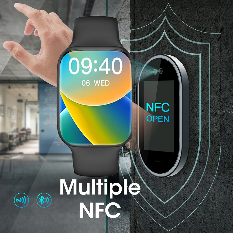 „Microwear W29 Pro Smart Watch“ krioklio meniu 9 serijos kompasas NFC žaidimas GPS sekiklis IP68 vandeniui atsparus „Bluetooth“ skambutis „iwo Smartwatch“