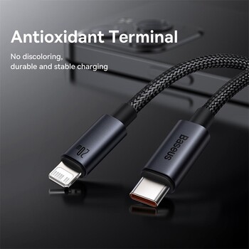 Καλώδιο USB C Baseus 20W PD για iPhone 14 13 12 Pro Max Γρήγορη φόρτιση Καλώδιο USB C για iPhone 12 Mini Pro Max Καλώδιο USB Τύπου C