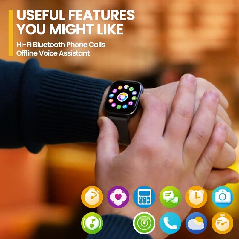 Έξυπνο ρολόι New Zeblaze GTS 3 Voice Calling Εξαιρετικά μεγάλη οθόνη HD 2,03`` 24H Οθόνη υγείας 100+ αθλητικές λειτουργίες 200+ ρολόγια