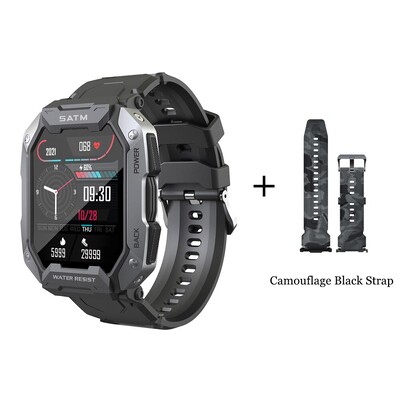 Ceas inteligent BYSL S20 Bărbați Ecran HD de 1,69 inci Apel Bluetooth Sport Fitness 5ATM Tracker impermeabil Monitor de somn Ceas inteligent