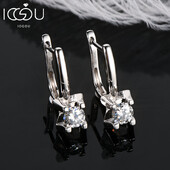 Σκουλαρίκια IOGOU 2023 Trend New Moissanite Dangle Huggie σκουλαρίκι 100% 925 ασημένια κρίκοι Γυναικεία πρωτότυπα κοσμήματα για κορίτσια