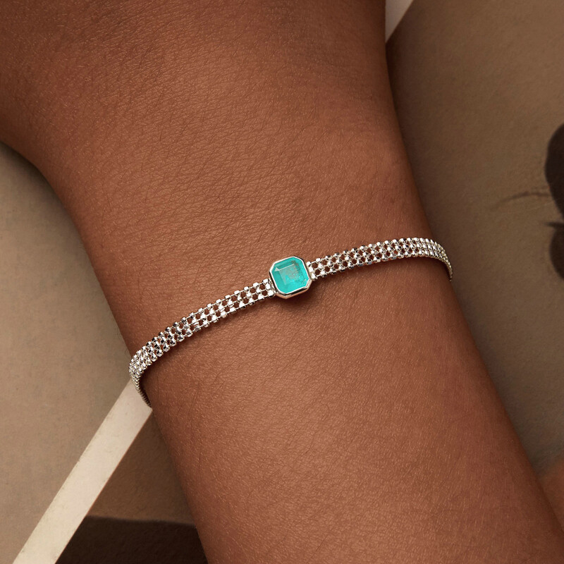 WOSTU 925 Sterling Silver Jääroosa Südameketi Käevõru Naistele Kolmekihilised helmed Ketilingid Pulmaehted Sõbrapäeva kingitus