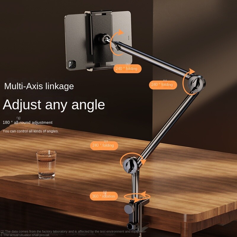 Suport pentru telefon mobil de birou Clip de pat pe noptieră Lazy Broadcast în direct Suport în consolă pliabil pentru suport pentru tabletă Apple Samsung iPad