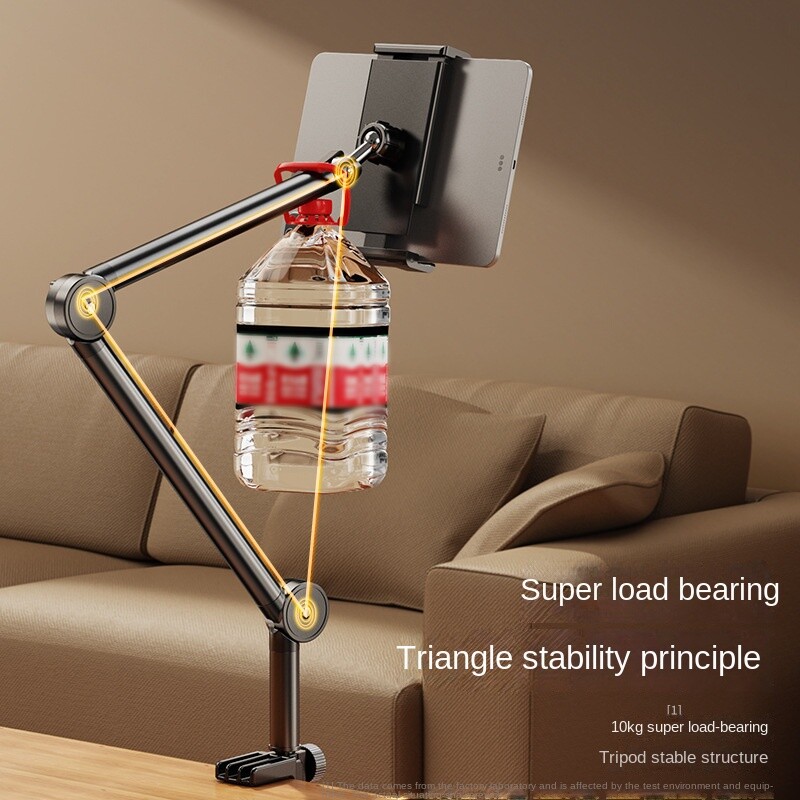 Suport pentru telefon mobil de birou Clip de pat pe noptieră Lazy Broadcast în direct Suport în consolă pliabil pentru suport pentru tabletă Apple Samsung iPad