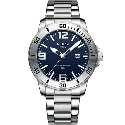 NIBOSI 2024 sat muški luksuzni brend poslovni svjetleći vodootporni muški sat kalendar muški kvarcni ručni sat Relogio Masculino