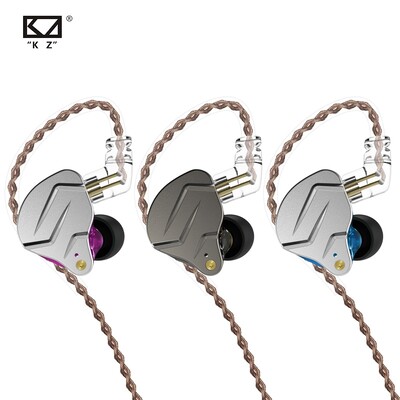 KZ ZSN PRO 1BA 1DD Hybrid Drive In Ear Слушалки HIFI Metal Bass Earbud Спортни музикални слушалки Сменяеми