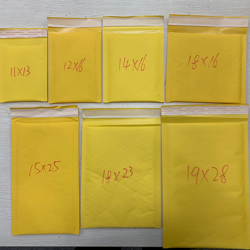 50 tk/komplekt jõupaberist mullümbrikud kotid, erinevad spetsifikatsioonid.