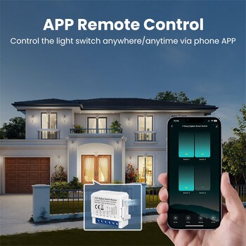 AVATTO ZigBee Tuya 1/2/3/4 Gang Mini Smart Switch Модул за превключватели за осветление Направи си сам Двупосочно управление Работи с Alexa Alice Google Home