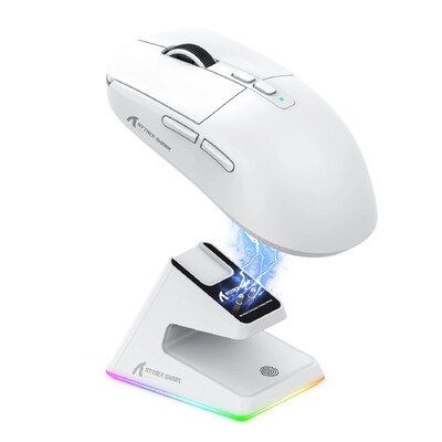 X6 lagani bežični miš za igranje s 3 načina rada, žičani 2.4G BT5.2 do 26K DPI RGB pozadinsko osvjetljenje, baza za punjenje za stolno prijenosno računalo