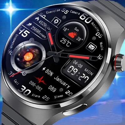 Ceas Smart Watch 4 Pro pentru bărbați, femei, cadou 2024, nou în sport SmartWatch, design suprem, Bluetooth, apel telefonic, ceas de mână, banda GPS