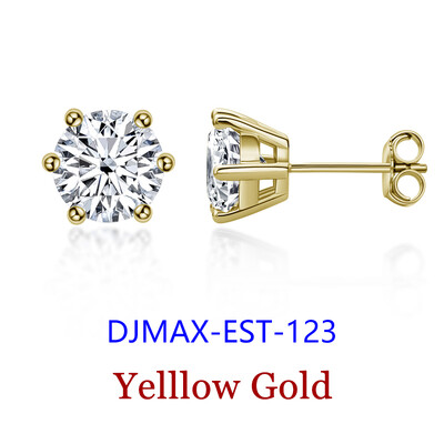 Esmaklassilised 0,5–2-kandid moissaniteest teemantkõrvarõngad naistele, 925 hõbedane keeratav naiste moissaniitkõrvarõngas 2024