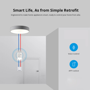 Sonoff Basic R2 Wifi DIY interruptor Smart Switch Remote Controller Smart Home eWeLink APP Control Работа с Alexa Google Home