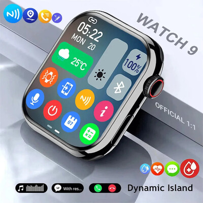 2024 Нов GPS Smart Watch Women Ultra Series 9 NFC Smartwatch Men BT Call Водоустойчиви безжични часовници Charging Watch 9 For Apple