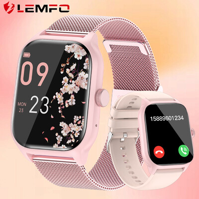 LEMFO LT10 Smart Watch Women Men 2024 Smartwatch Touch Dial Call Music Smartclock For Android IOS Fitness Tracker Спортни часовници