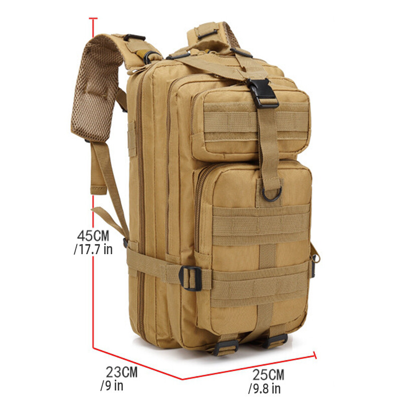 Rucsac tactic clasic Geantă de camuflaj sport de călătorie Alpinism în aer liber Rucsac de vânătoare Pescuit Drumeții Nylon Pachet 3P
