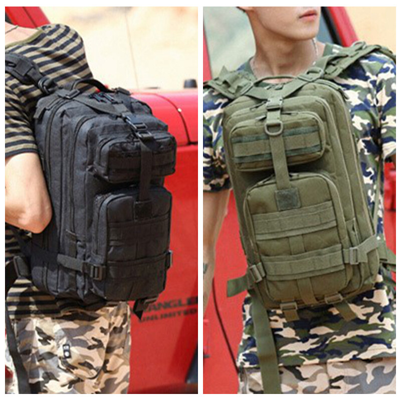 Rucsac tactic clasic Geantă de camuflaj sport de călătorie Alpinism în aer liber Rucsac de vânătoare Pescuit Drumeții Nylon Pachet 3P