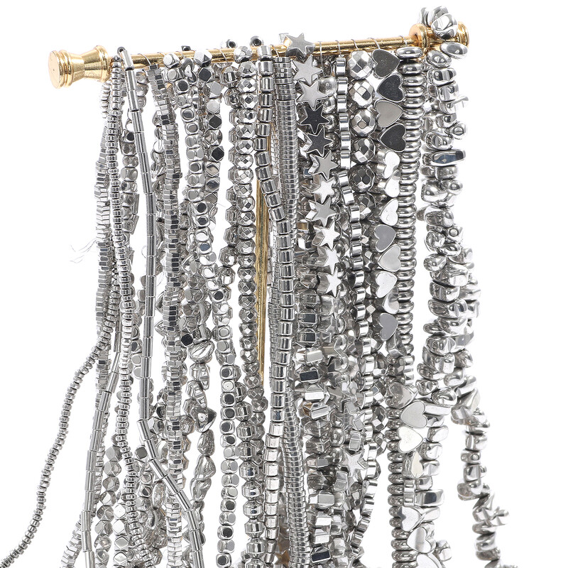 AAA+ Rodiu hematit mărgele natural neregulat coloană geometrică inimă margele de piatră pentru bijuterii brățări colier 15 inchi