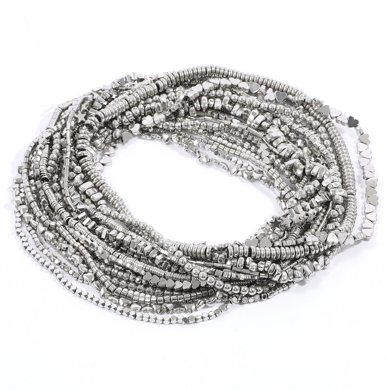 AAA+ Rodiu hematit mărgele natural neregulat coloană geometrică inimă margele de piatră pentru bijuterii brățări colier 15 inchi