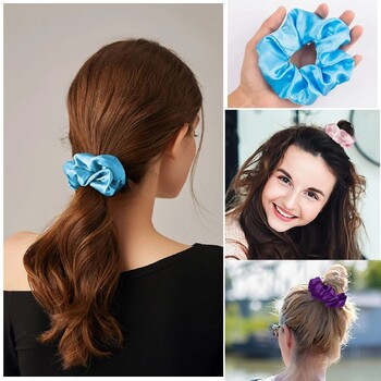 20 τεμ./Παρτίδα LED Luminous Scrunchies Hairband Ponytail Holder Headwear Ελαστική σατέν κορδέλες μαλλιών Αξεσουάρ για κορίτσια για πάρτι