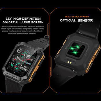 2023 Νέο C20 Pro Smart Watch Voice Assistant BT Wireless Call Business Outdoor Sports IP68 αδιάβροχο ρολόι χειρός για Android iOS