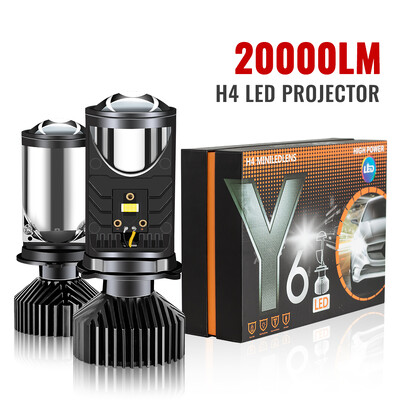 Y6 H4 LED proiector far lentila proiector cu ventilator de racire 90 W Automobile Hi Lo Beam 12 V