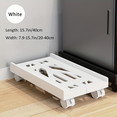 Regulējams mobilā CPU statīvs, ventilējams datora torņa statīvs PC torņa statīvs ar 4 ritenīšiem, piemērots lielākajai daļai datoru, zem galda turētāja