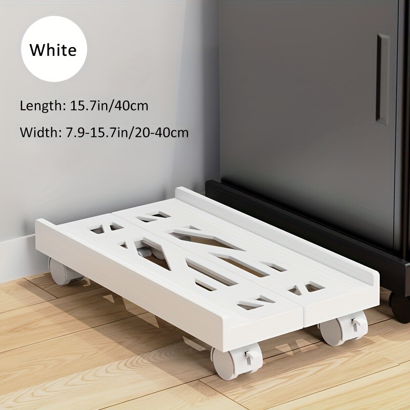 Regulējams mobilā CPU statīvs, ventilējams datora torņa statīvs PC torņa statīvs ar 4 ritenīšiem, piemērots lielākajai daļai datoru, zem galda turētāja