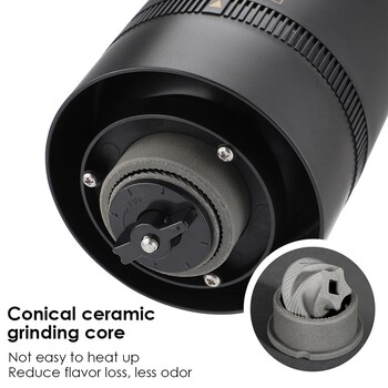 Μύλος καφέ ΤΥΠΟΣ C USB Charge Professional Ceramic Grinding Core Μύλος καφέ κόκκων Νέα αναβάθμιση φορητός ηλεκτρικός