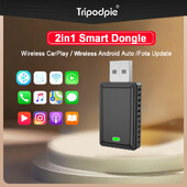Trikojas 2in1 belaidis Carplay adapteris Android Auto Smart USB Dongle Plug and Play, skirtas Havel Kia Volvo Audi MG VW Hyundai Jeep