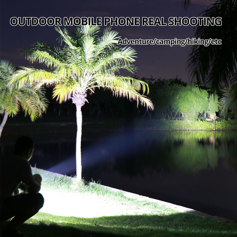 Lanterne cu LED-uri reîncărcabile de mare putere, lanternă de camping cu 7 LED, cu lumină laterală Cob, iluminare ușoară în aer liber Material ABS