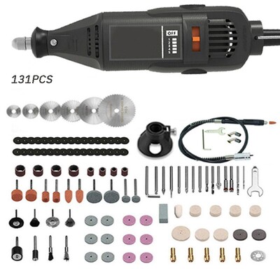 5 greičių reguliuojamas elektrinis gręžtuvas Daugiafunkcis didelio tikslumo šlifavimo gręžimo poliravimo graviravimo elektrinis šlifavimo rinkinys