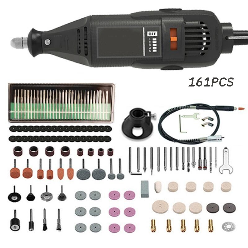 5 greičių reguliuojamas elektrinis gręžtuvas Daugiafunkcis didelio tikslumo šlifavimo gręžimo poliravimo graviravimo elektrinis šlifavimo rinkinys