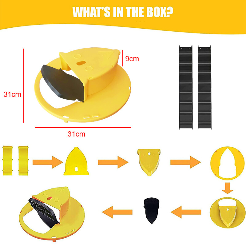 Išmanusis „Petfall Mouse Catcher“ gaudyklės kaušas Automatinis atstatymas Apverčiamas stumdomas kaušo dangtis Automatinis atstatymas pagavus peles