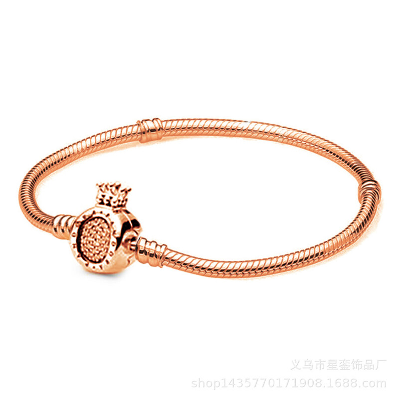 Brățară metalică cu tigaie argintie Accesorii pentru brățară cu margele Bază drăguță cu bufniță cu diamante