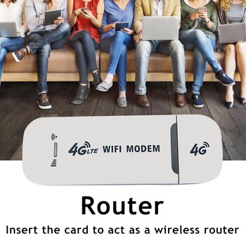 4G ασύρματος δρομολογητής LTE WiFi 4G Φορητή κάρτα SIM 150Mbps USB Modem Pocket Hotspot Dongle Mobile Broadband για WiFi στο σπίτι