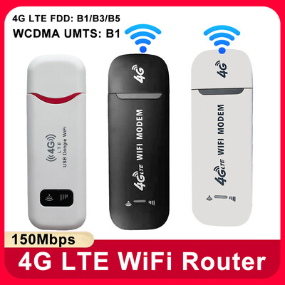 Router WiFi LTE wireless 4G Cartelă SIM 4G Portabil 150Mbps Modem USB Buzunar Hotspot Dongle în bandă largă mobilă pentru Home Office WiFi