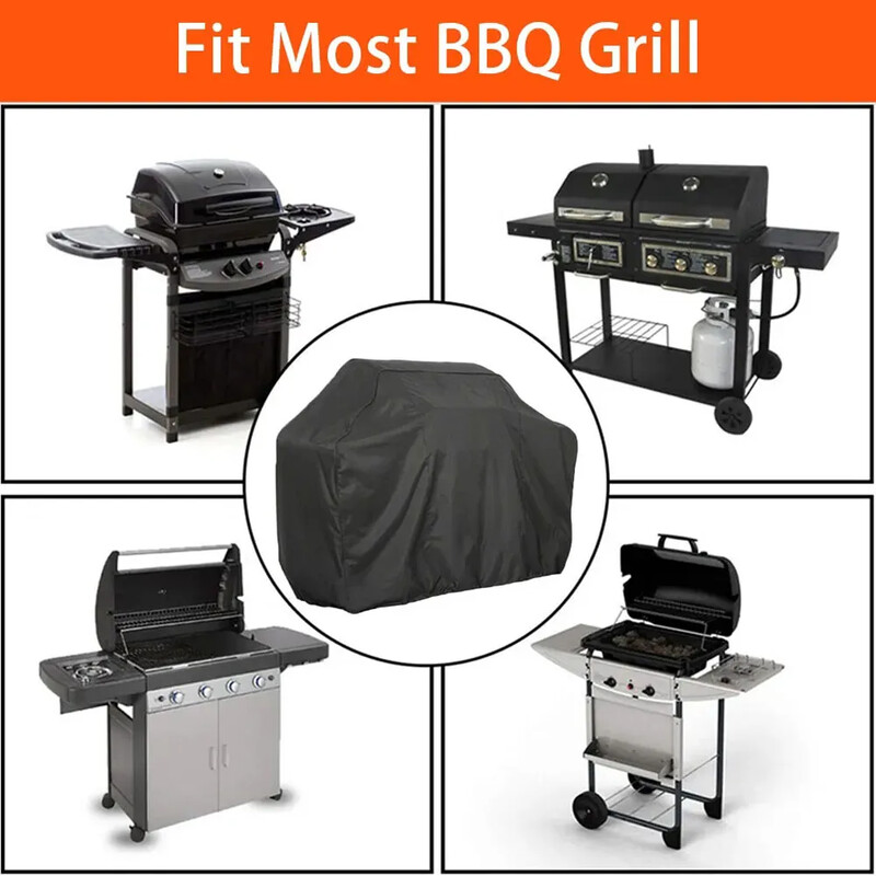 BBQ grila grila pārsegs pretputekļu ūdensnecaurlaidīgs Weber Heavy Duty Charbroil grila pārsegs āra lietus aizsargbarbekjū pārsegs