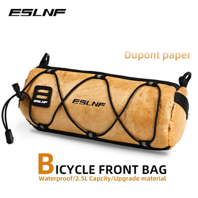 ESLNF velosipēda priekšējā soma, lielas ietilpības krātuve ārpusē, ūdensnecaurlaidīga daudzfunkcionāla braukšanas soma Kalnu velosipēda priekšējā soma velosipēda aksesuārs