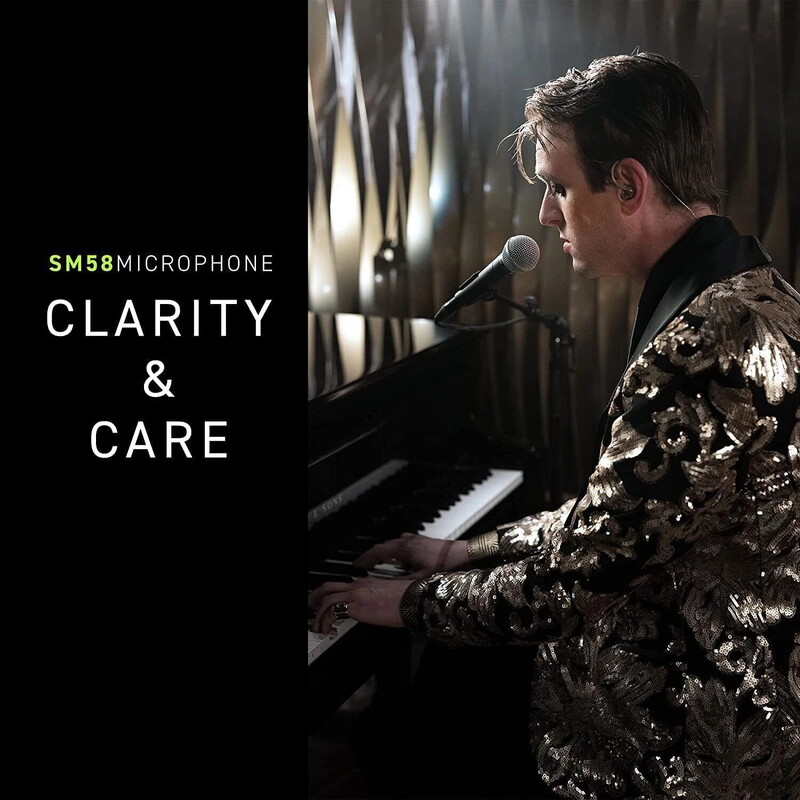 Metalinis SM58 kardioidinis dinaminis mikrofonas sceniniam dainavimui Profesionalus laidinis mikrofonas Shure Karaoke BBOX įrašymo vokalui