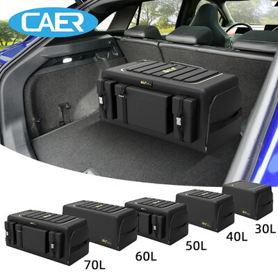 Cutie de depozitare organizator portbagaj mașini 70L, pânză Oxford, organizatoare auto, buzunare de depozitare pliante pentru portbagaj pentru vehicul Sedan