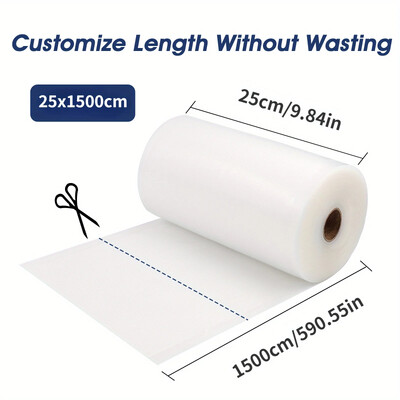 Κουζίνα Food Vacuum Sealer Bag Bag Sous Vide Storage Bags for Vacuum Packaging 12/15/20/25/28cm*1500cm/Rolls