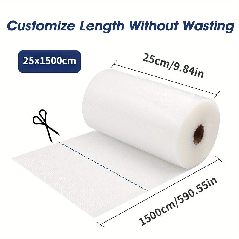 Κουζίνα Food Vacuum Sealer Bag Bag Sous Vide Storage Bags for Vacuum Packaging 12/15/20/25/28cm*1500cm/Rolls