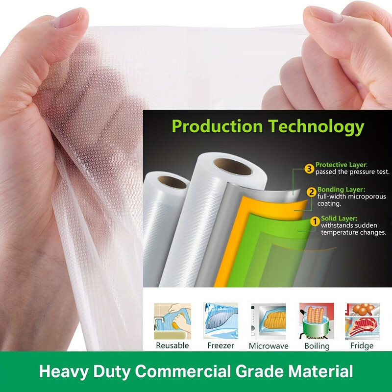 Κουζίνα Food Vacuum Sealer Bag Bag Sous Vide Storage Bags for Vacuum Packaging 12/15/20/25/28cm*1500cm/Rolls