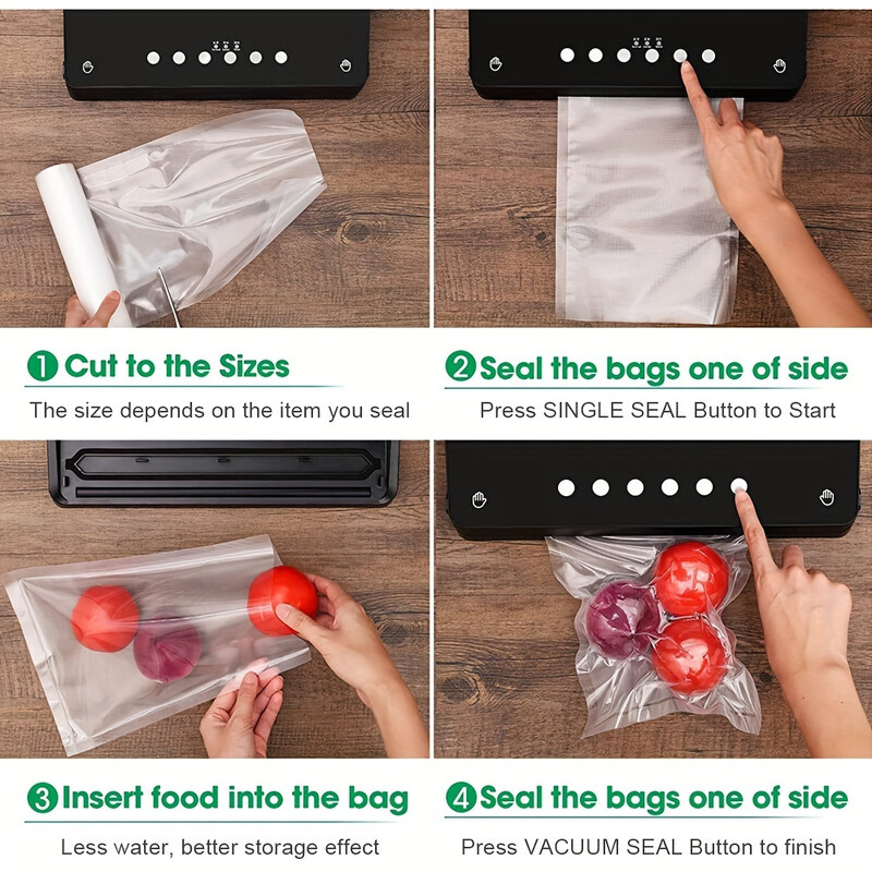 Κουζίνα Food Vacuum Sealer Bag Bag Sous Vide Storage Bags for Vacuum Packaging 12/15/20/25/28cm*1500cm/Rolls