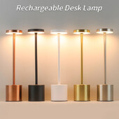 Επαναφορτιζόμενη επιτραπέζια λάμπα LED Διακόπτης αφής με ρυθμιζόμενο επιτραπέζιο φωτιστικό εστιατόριο Μπαρ γραφείου Ατμόσφαιρα υπνοδωμάτιο Διακόσμηση 3 θερμοκρασίες χρώματος